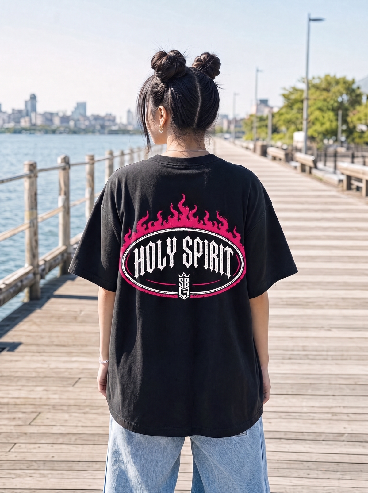 Holy Spirit PINK variant  (Oversized Heavy Weight T-SHIRT)