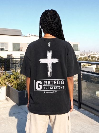 Sponsored by God Tee ( Heavy Weight Oversize)