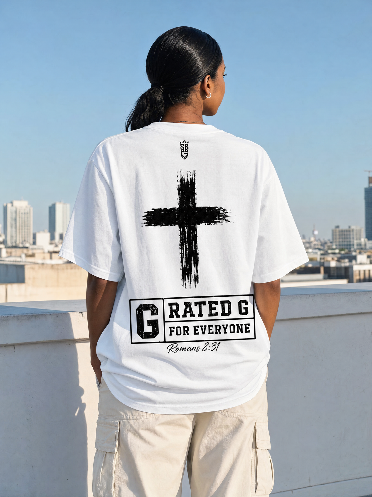 Sponsored by God Tee ( Heavy Weight Oversize)