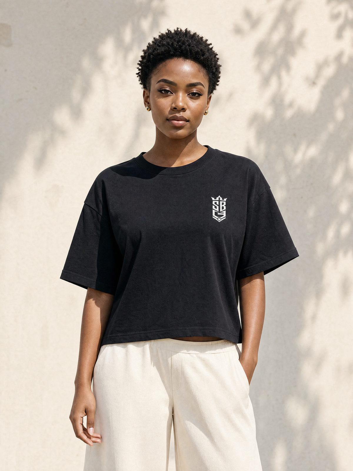 God's Child (Heavy Weight Cropped T‑Shirt)