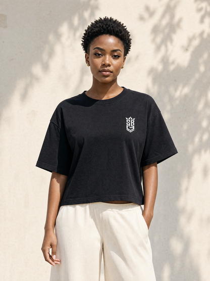 God's Child (Heavy Weight Cropped T‑Shirt)