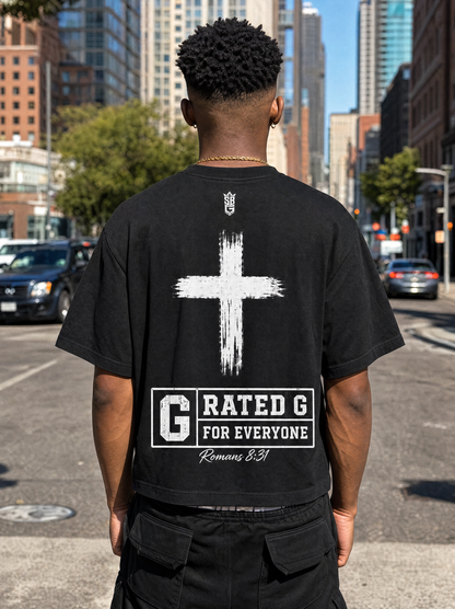 Sponsored By God (Heavy Weight Cropped Tee)