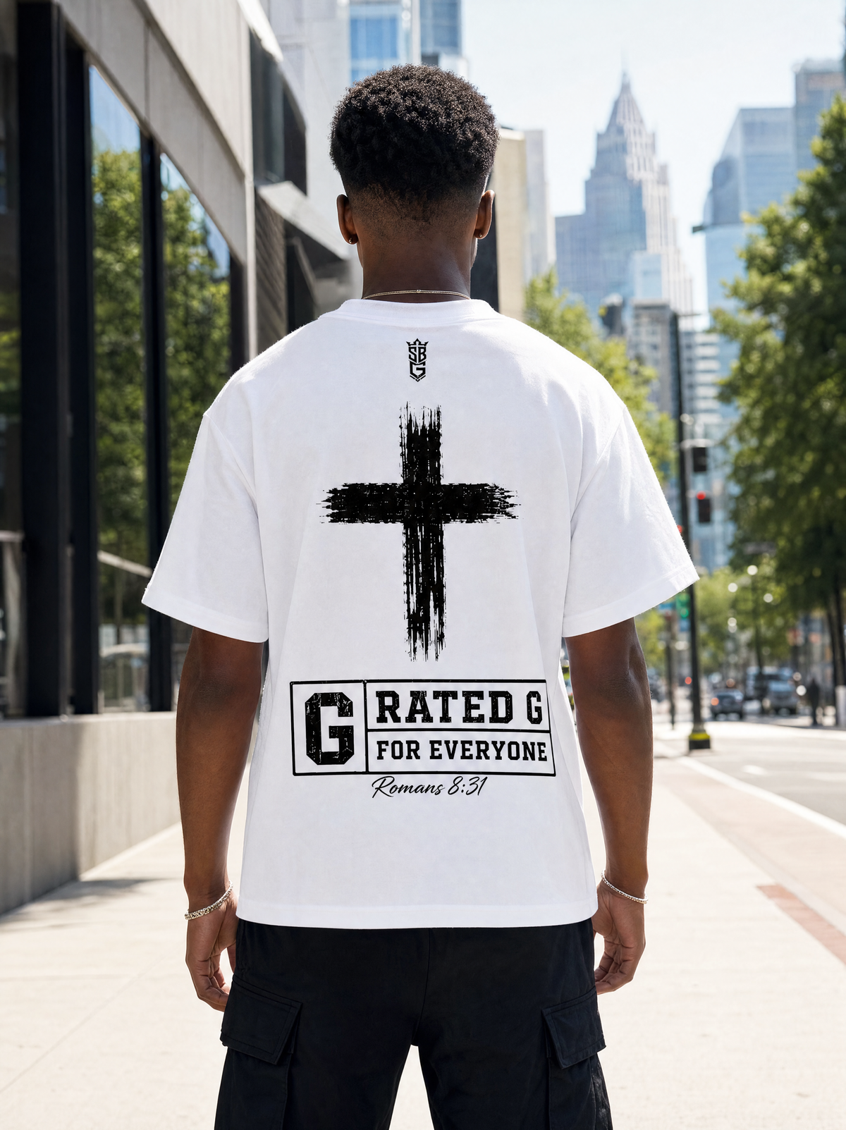 Sponsored By God (Heavy Weight Cropped Tee)