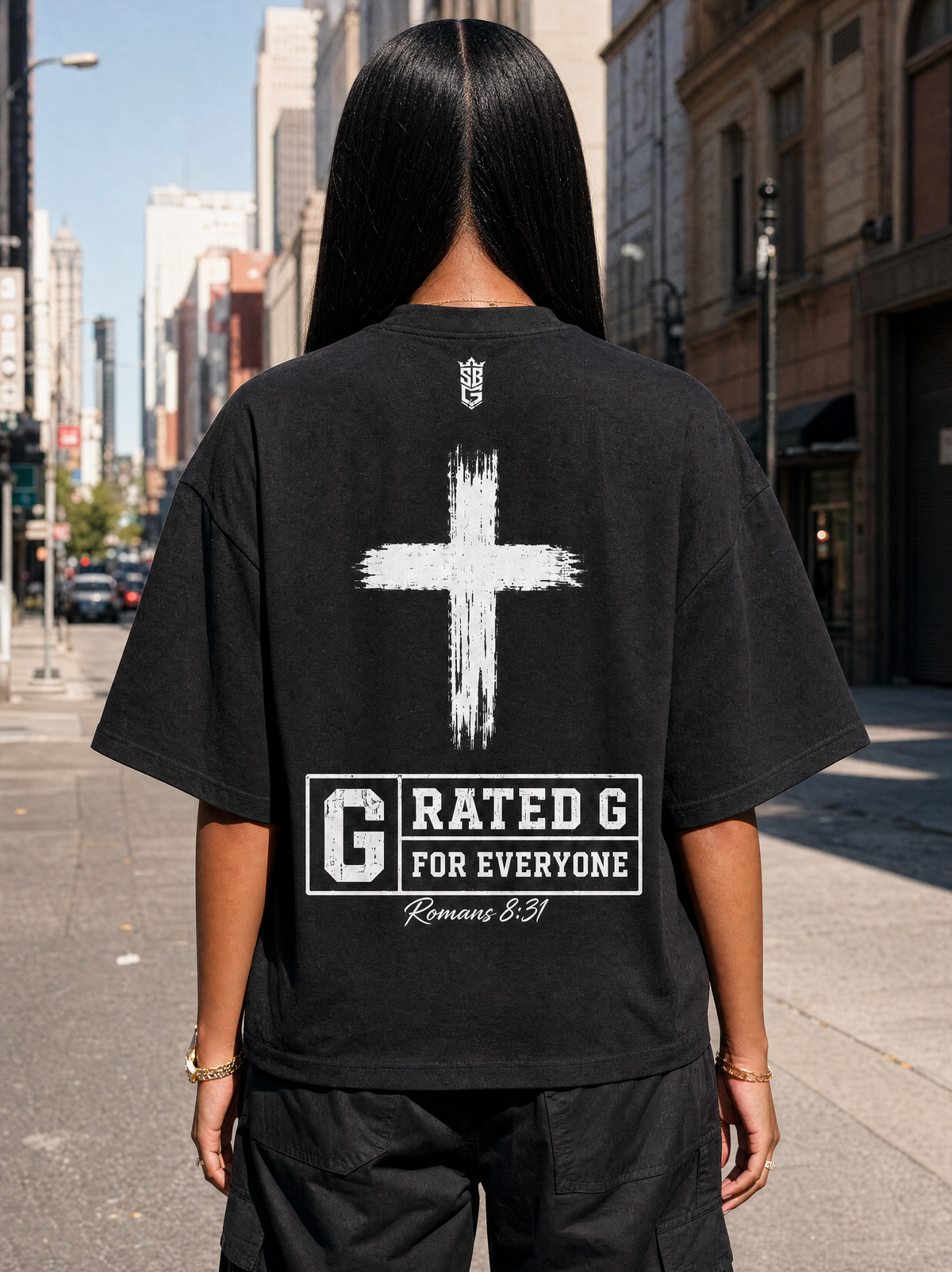 Sponsored By God (Heavy Weight Cropped Tee)