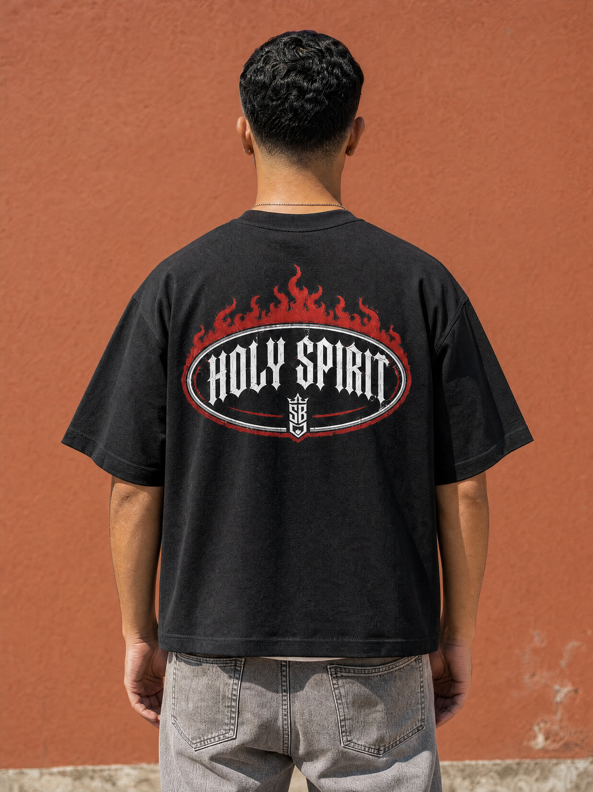 Holy Spirit (Heavy Weight Cropped T-Shirt)