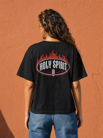 Holy Spirit (Heavy Weight Cropped T-Shirt)
