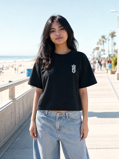 Holy Spirit PINK (Heavy Weight Cropped T‑Shirt)