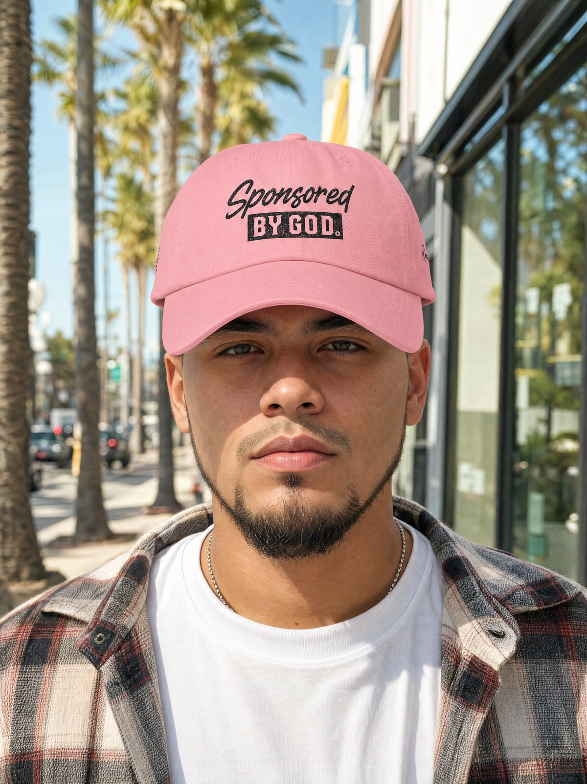 Dad Cap — "Sponsored By God" Embroidered Hat