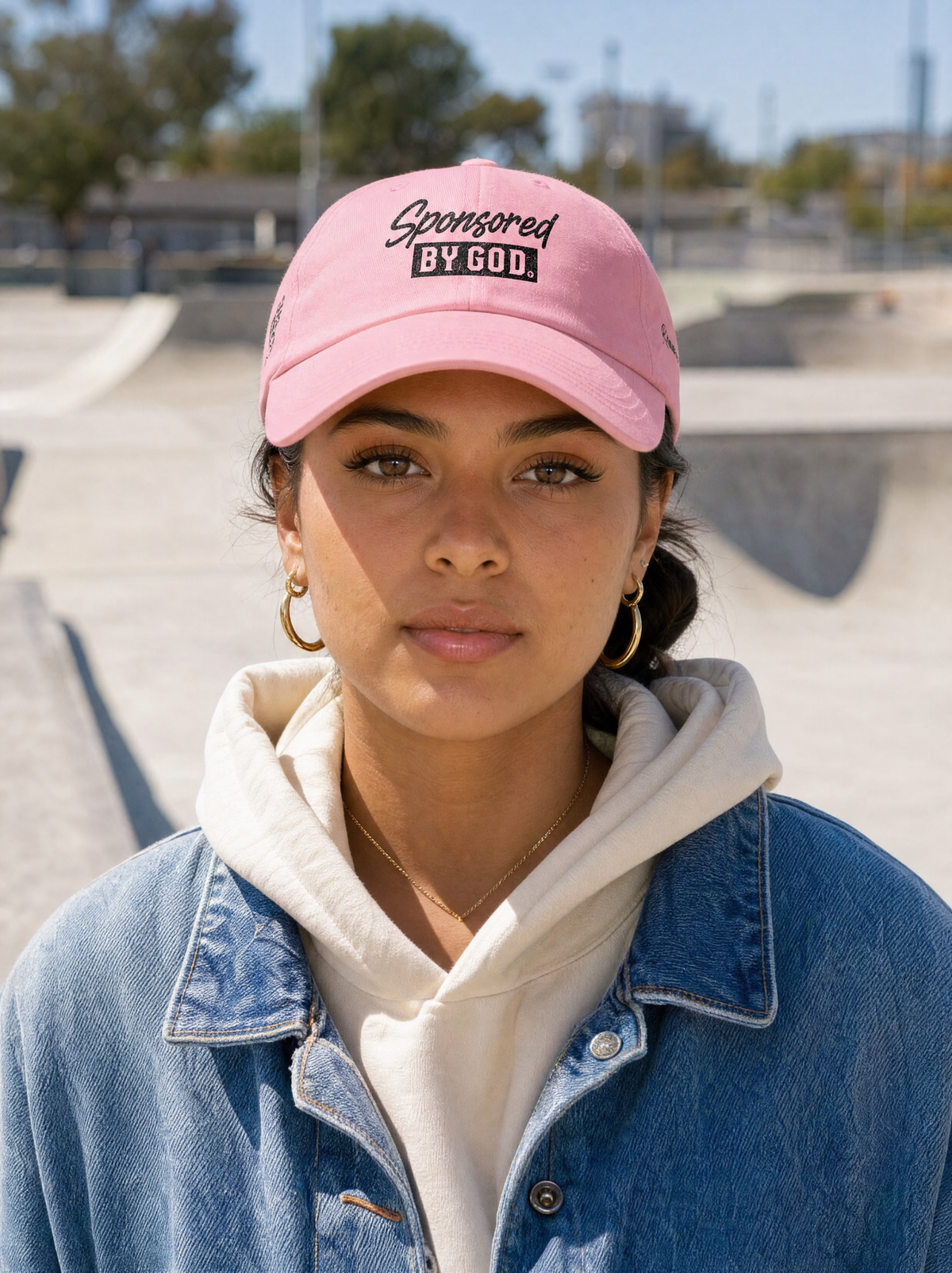 Dad Cap — "Sponsored By God" Embroidered Hat