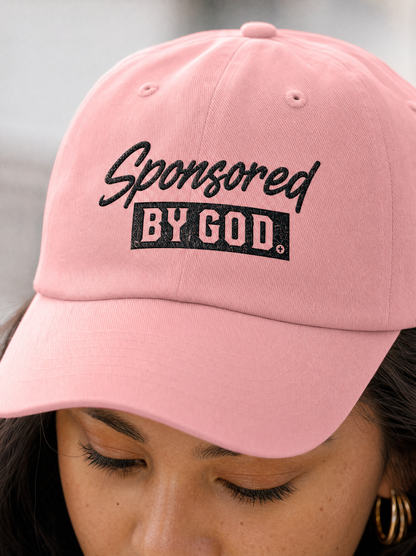 Dad Cap — "Sponsored By God" Embroidered Hat