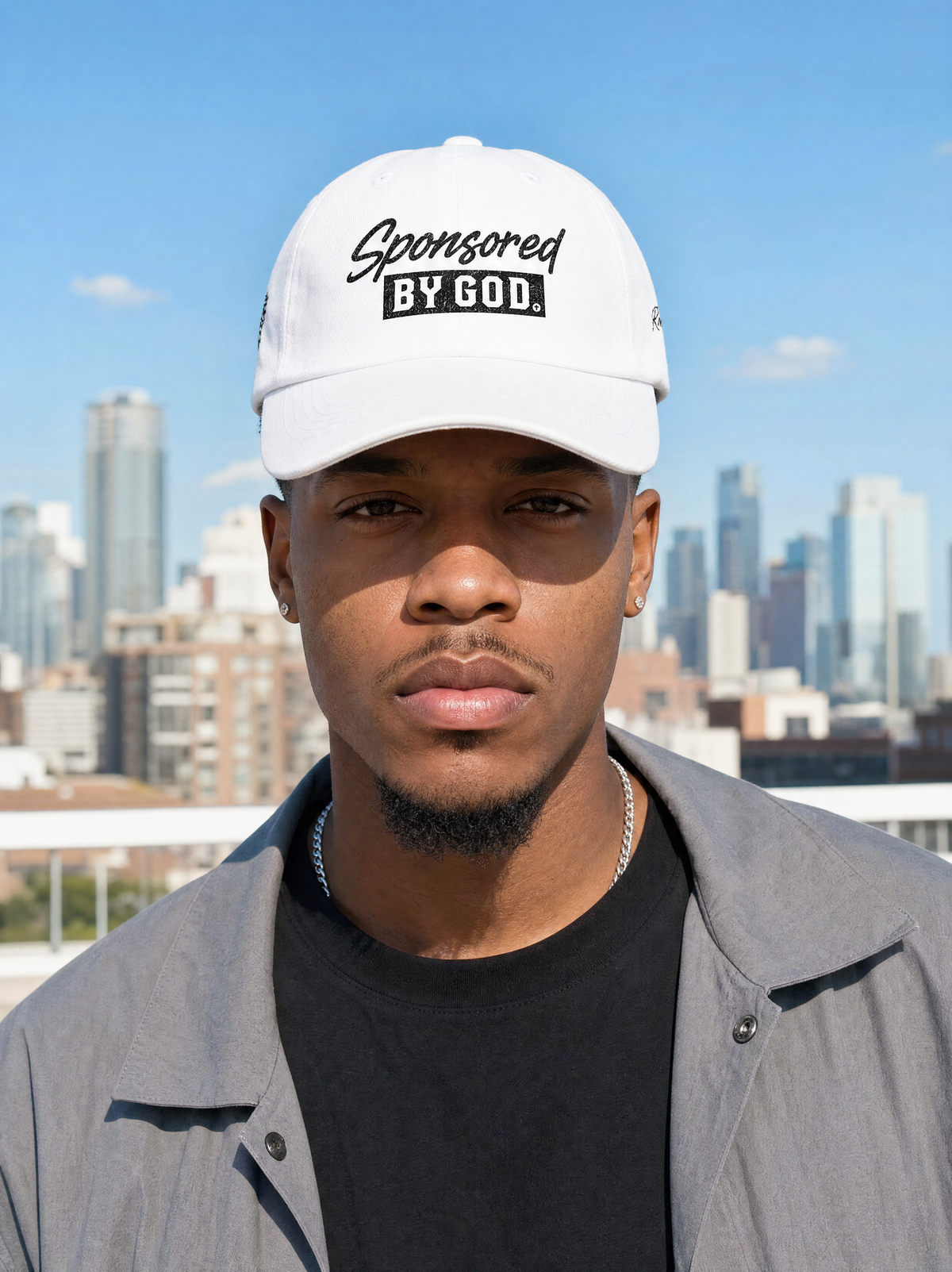 Dad Cap — "Sponsored By God" Embroidered Hat