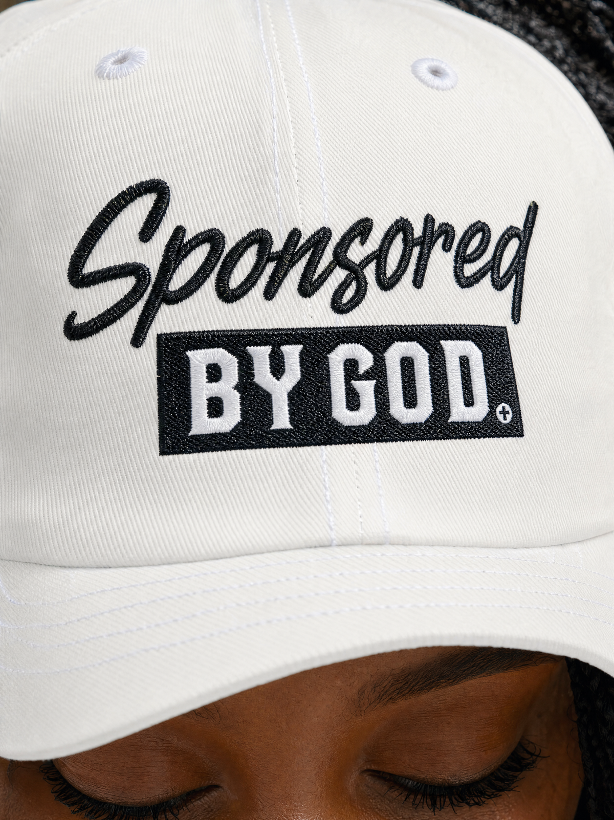 Dad Cap — "Sponsored By God" Embroidered Hat
