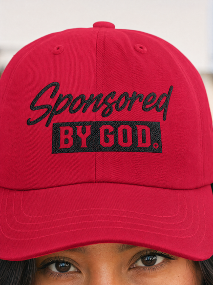 Dad Cap — "Sponsored By God" Embroidered Hat