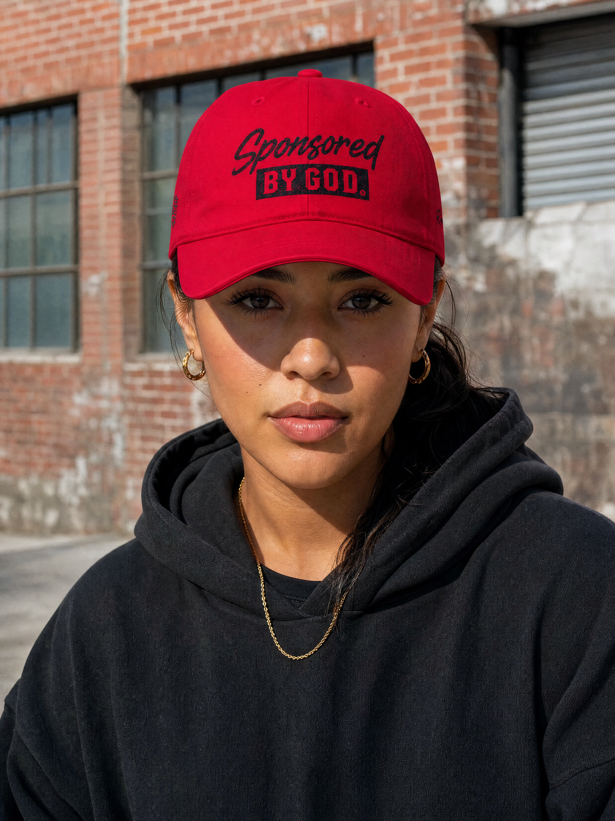Dad Cap — "Sponsored By God" Embroidered Hat