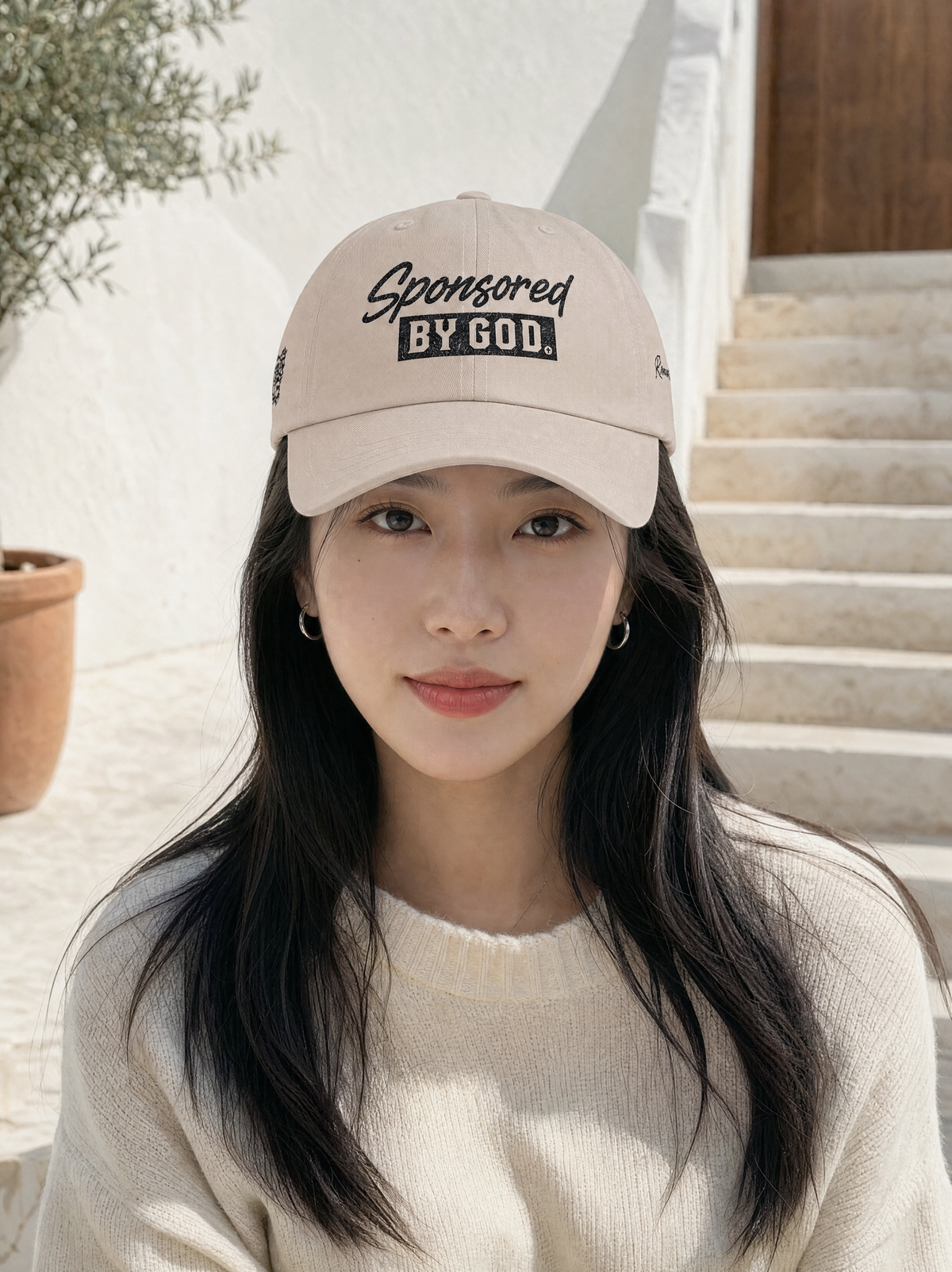 Dad Cap — "Sponsored By God" Embroidered Hat