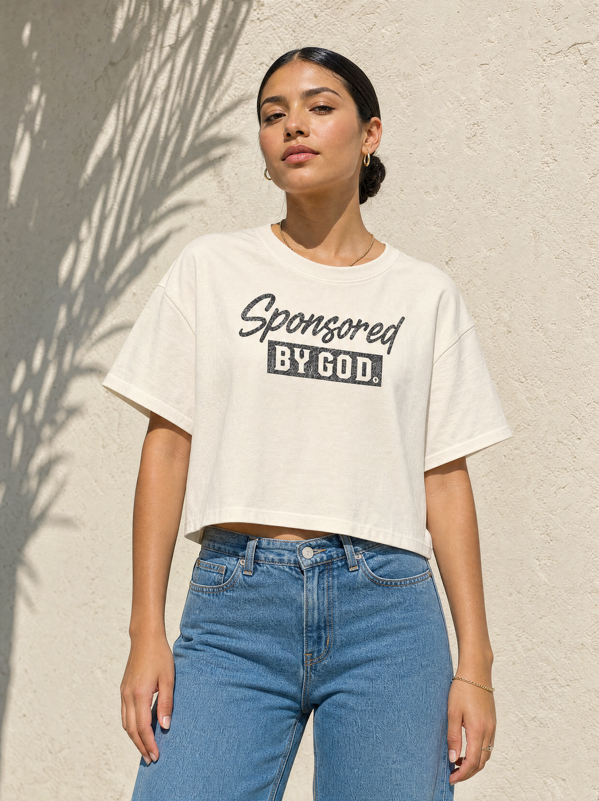 Sponsored By God Women’s Boxy Tee