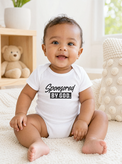 Sponsored By God Onesie